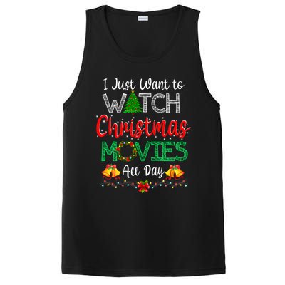 I Just Want To Watch Christmas Movies Funny Xmas Gifts PosiCharge Competitor Tank