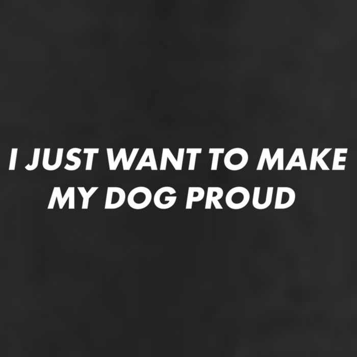 I Just Want To Make My Dog Proud Gift Adult Drive Performance Visor