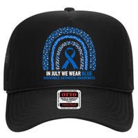 In July We Wear Blue Juvenile Arthritis High Crown Mesh Back Trucker Hat