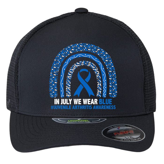 In July We Wear Blue Juvenile Arthritis Flexfit Unipanel Trucker Cap