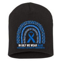 In July We Wear Blue Juvenile Arthritis Short Acrylic Beanie