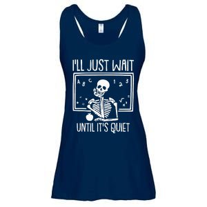 Ill Just Wait Until Its Quiet Teacher Lazy Halloween Costume Ladies Essential Flowy Tank