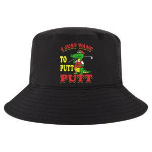 I Just Want To Putt Mini Golf Cool Comfort Performance Bucket Hat