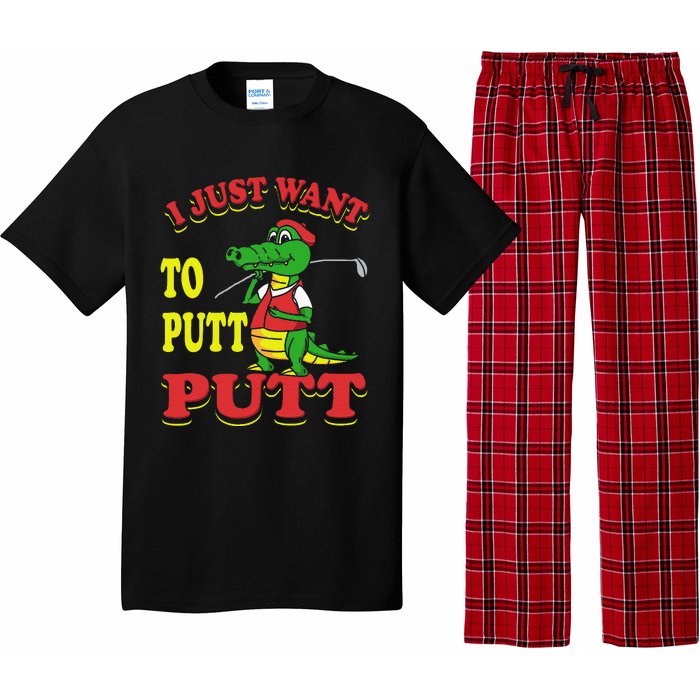 I Just Want To Putt Mini Golf Pajama Set