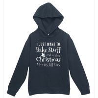 I Just Want To Bake Stuff And Watch Christmas Movies Red Urban Pullover Hoodie