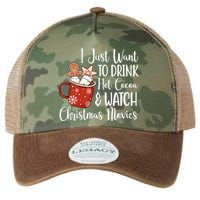 I Just Want To Drink Hot Cocoa And Watch Christmas Movies Legacy Tie Dye Trucker Hat