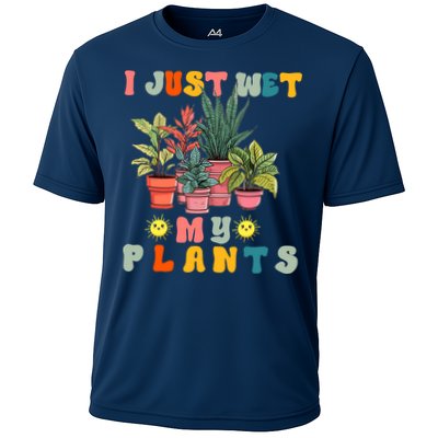 I Just Wet My Plants Funny Gardener Gardening Lover Wo Performance Shirt