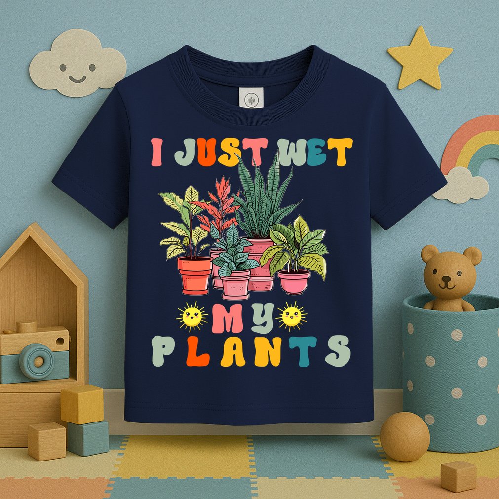I Just Wet My Plants Funny Gardener Gardening Lover Wo Toddler T-Shirt