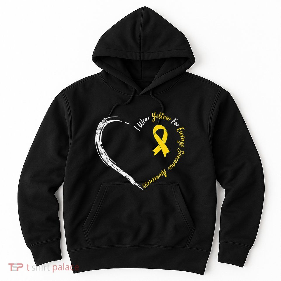 In July We Wear Yellow Ewing Sarcoma Awareness Ribbon Hoodie