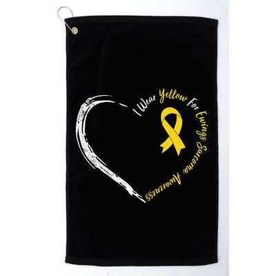 In July We Wear Yellow Ewing Sarcoma Awareness Ribbon Golf Towel