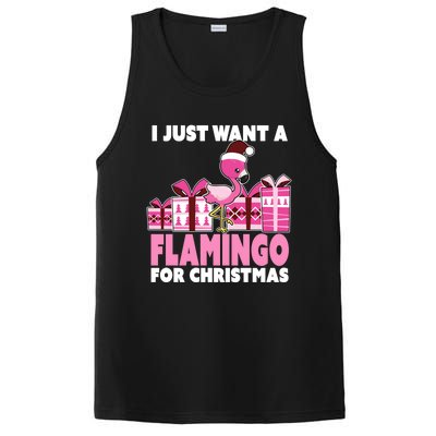 I Just Want A Flamingo For Christmas Flamingo Christmas Cute Gift PosiCharge Competitor Tank