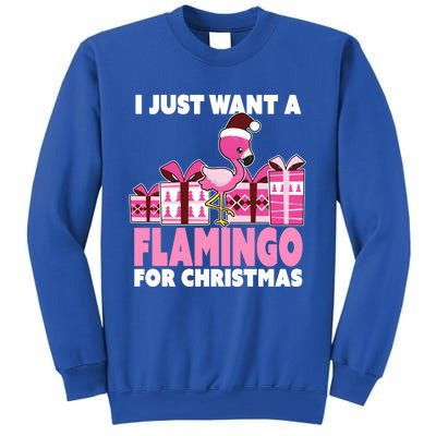 I Just Want A Flamingo For Christmas Flamingo Christmas Cute Gift Sweatshirt