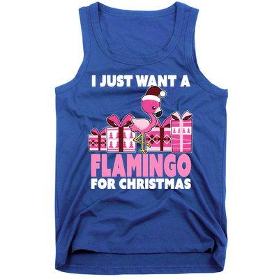 I Just Want A Flamingo For Christmas Flamingo Christmas Cute Gift Tank Top