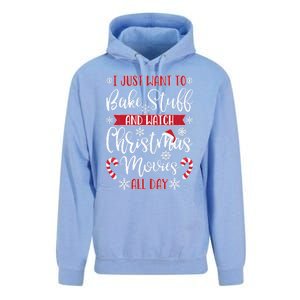 I Just Want To Bake Stuff And Watch Christmas Movies Unisex Surf Hoodie