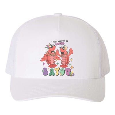 I Just Want To Be Loved Bayou Mardi Gras Yupoong Adult 5-Panel Trucker Hat