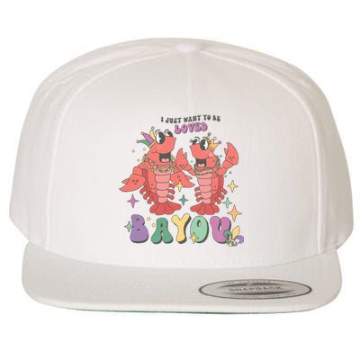 I Just Want To Be Loved Bayou Mardi Gras Wool Snapback Cap