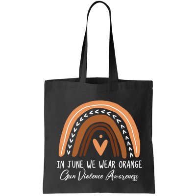 In June We Wear Orange Gun Violence Awareness Rainbow Bag