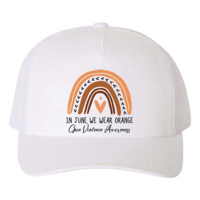 In June We Wear Orange Gun Violence Awareness Rainbow Yupoong Adult 5-Panel Trucker Hat