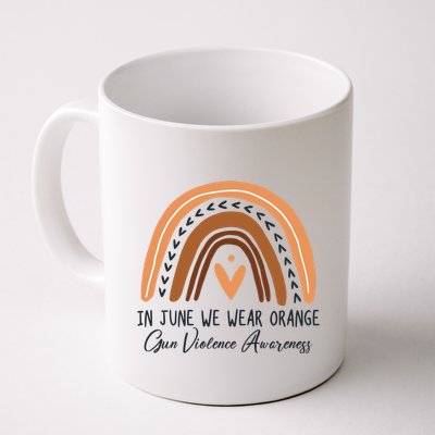 In June We Wear Orange Gun Violence Awareness Rainbow Mug