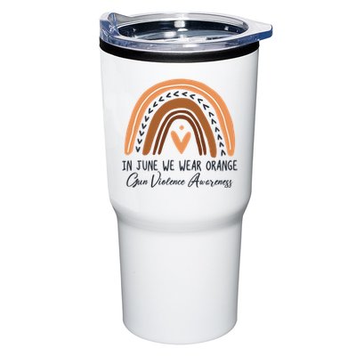 In June We Wear Orange Gun Violence Awareness Rainbow Tumbler