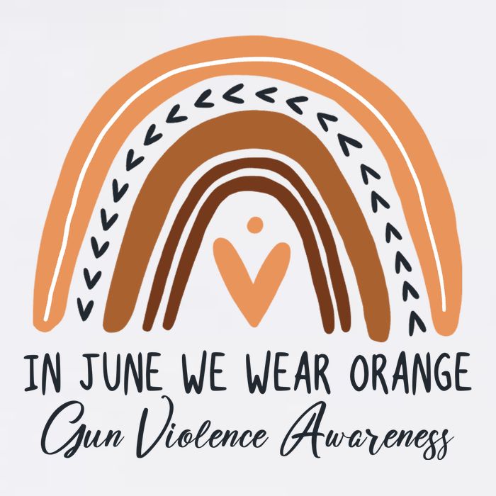 In June We Wear Orange Gun Violence Awareness Rainbow Baby Bodysuit