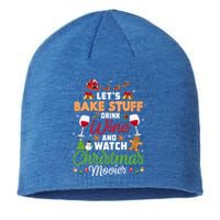 I Just Want To Wine Watch Christmas Movies Xmas Lover Gift Sustainable Beanie