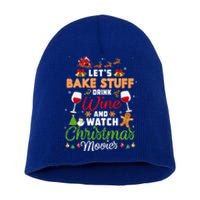 I Just Want To Wine Watch Christmas Movies Xmas Lover Gift Short Acrylic Beanie