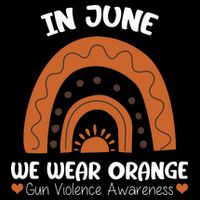 In June Wear Orange Gun Violence Awareness Backpack