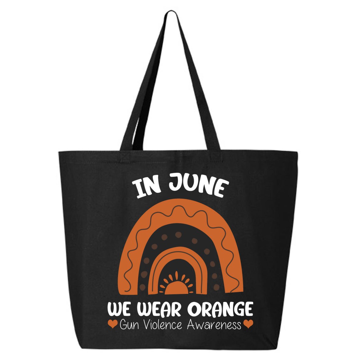 In June Wear Orange Gun Violence Awareness 25L Jumbo Tote