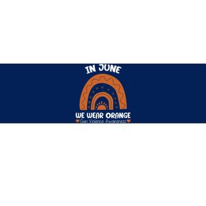 In June Wear Orange Gun Violence Awareness Bumper Sticker