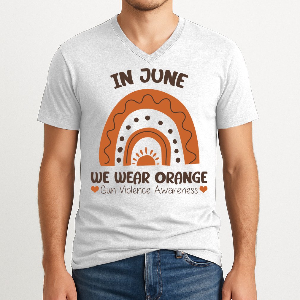 In June Wear Orange Gun Violence Awareness V-Neck T-Shirt