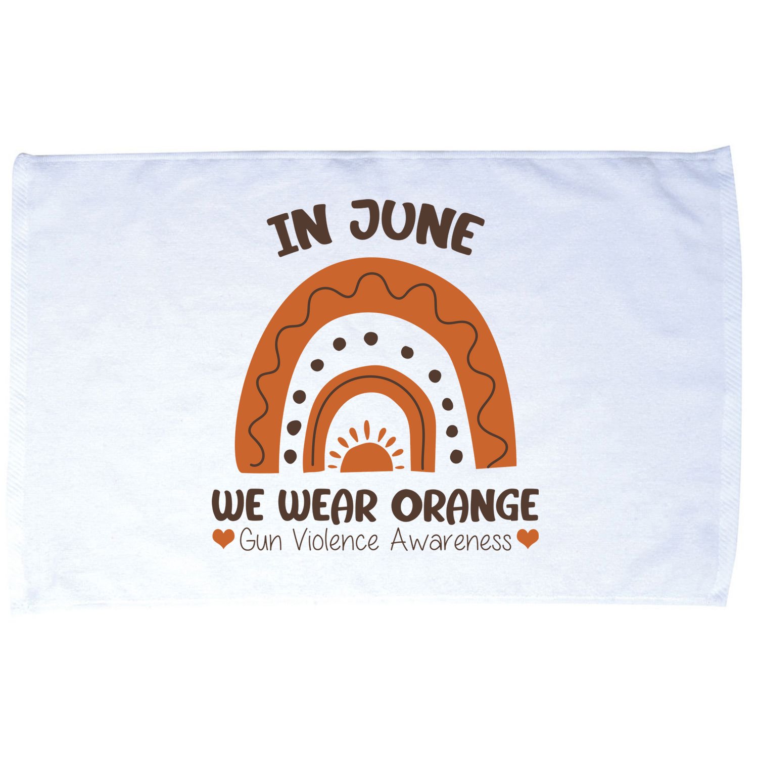 In June Wear Orange Gun Violence Awareness Microfiber Hand Towel