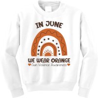 In June Wear Orange Gun Violence Awareness Kids Sweatshirt