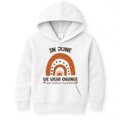 In June Wear Orange Gun Violence Awareness Kids Hoodie