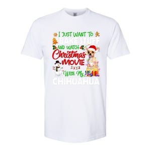 I Just Want To Bake Stuff And Christmas Movie With Chihuahua Gift Softstyle CVC T-Shirt