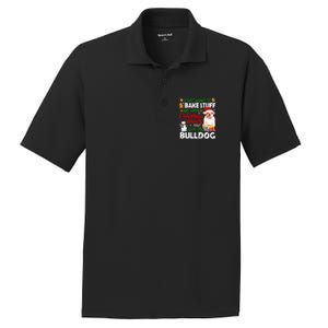 I Just Want To Bake Stuff And Christmas Movie With Bulldog Gift PosiCharge RacerMesh Polo