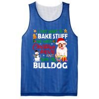 I Just Want To Bake Stuff And Christmas Movie With Bulldog Gift Mesh Reversible Basketball Jersey Tank