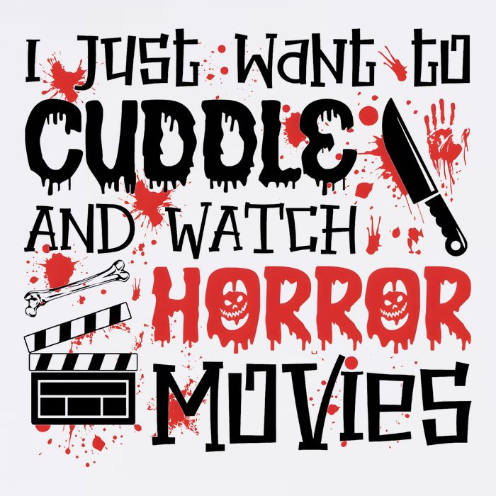 I Just Want To Cuddle And Watch Horror Movies Bucket Hat