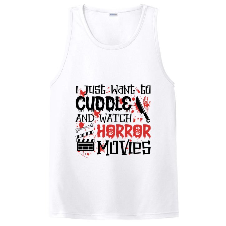 I Just Want To Cuddle And Watch Horror Movies PosiCharge Competitor Tank