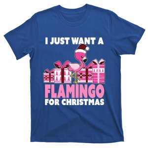 I Just Want A Flamingo For Christmas Flamingo Christmas Gift T-Shirt