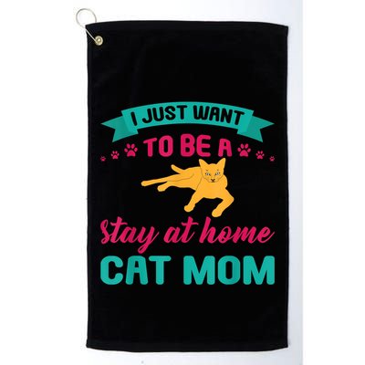 I Just Want To Be A Stay At Home Cat Mom Golf Towel