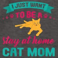 I Just Want To Be A Stay At Home Cat Mom Vector Backpack