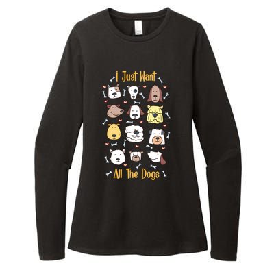 I Just Want All The Dogs Gift Womens CVC Long Sleeve Shirt