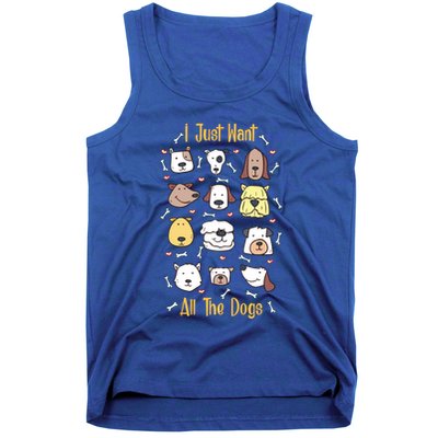 I Just Want All The Dogs Gift Tank Top