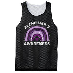 In June We Wear Purple Alzheimer Awareness Mesh Reversible Basketball Jersey Tank