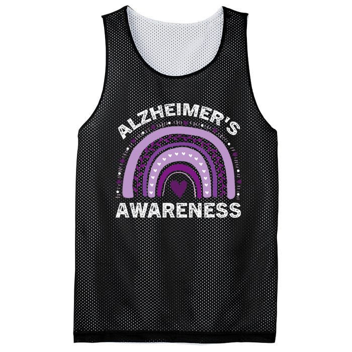 In June We Wear Purple Alzheimer Awareness Mesh Reversible Basketball Jersey Tank