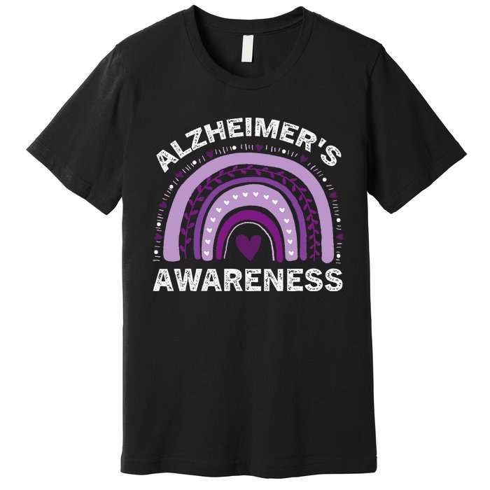 In June We Wear Purple Alzheimer Awareness Premium T-Shirt