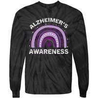 In June We Wear Purple Alzheimer Awareness Tie-Dye Long Sleeve Shirt