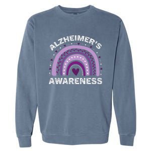 In June We Wear Purple Alzheimer Awareness Garment-Dyed Sweatshirt