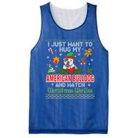 I Just Want To Hug My American Bulldog And Watch Xmas Movie Great Gift Mesh Reversible Basketball Jersey Tank